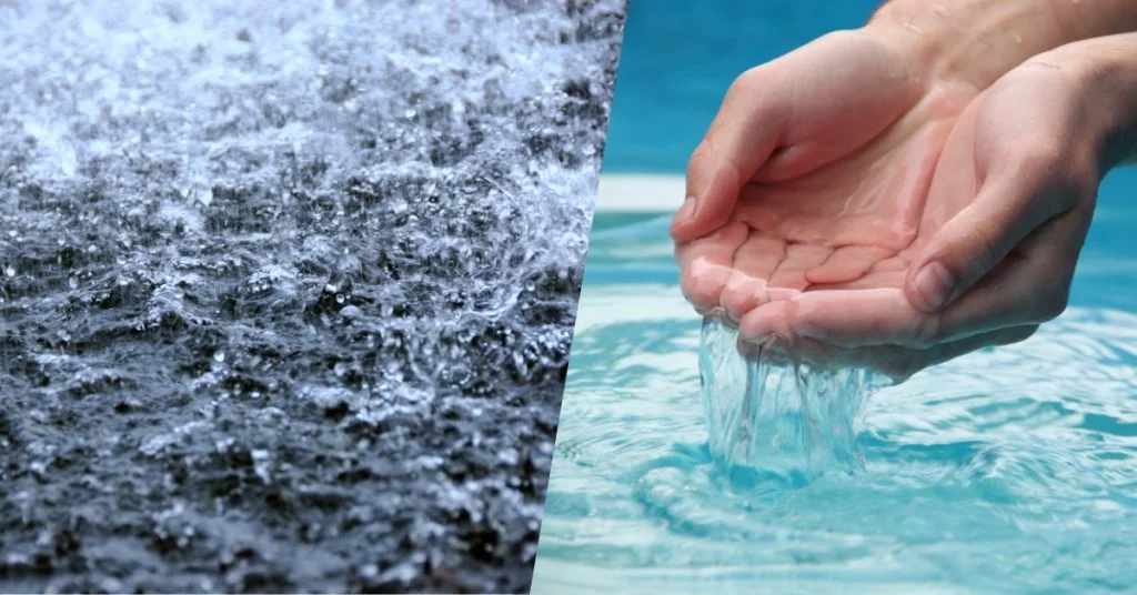 Hard water versus normal